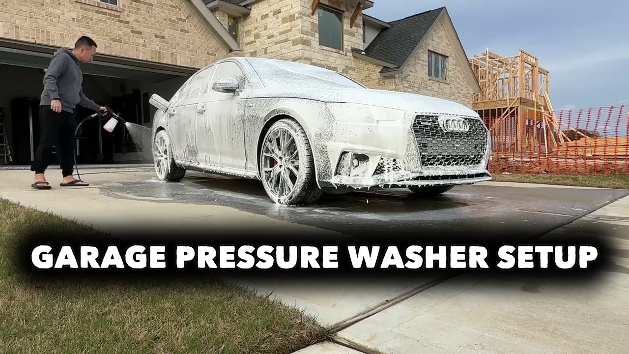 DIY $500 WALL MOUNTED PRESSURE WASHER FOR AUTO DETAILING