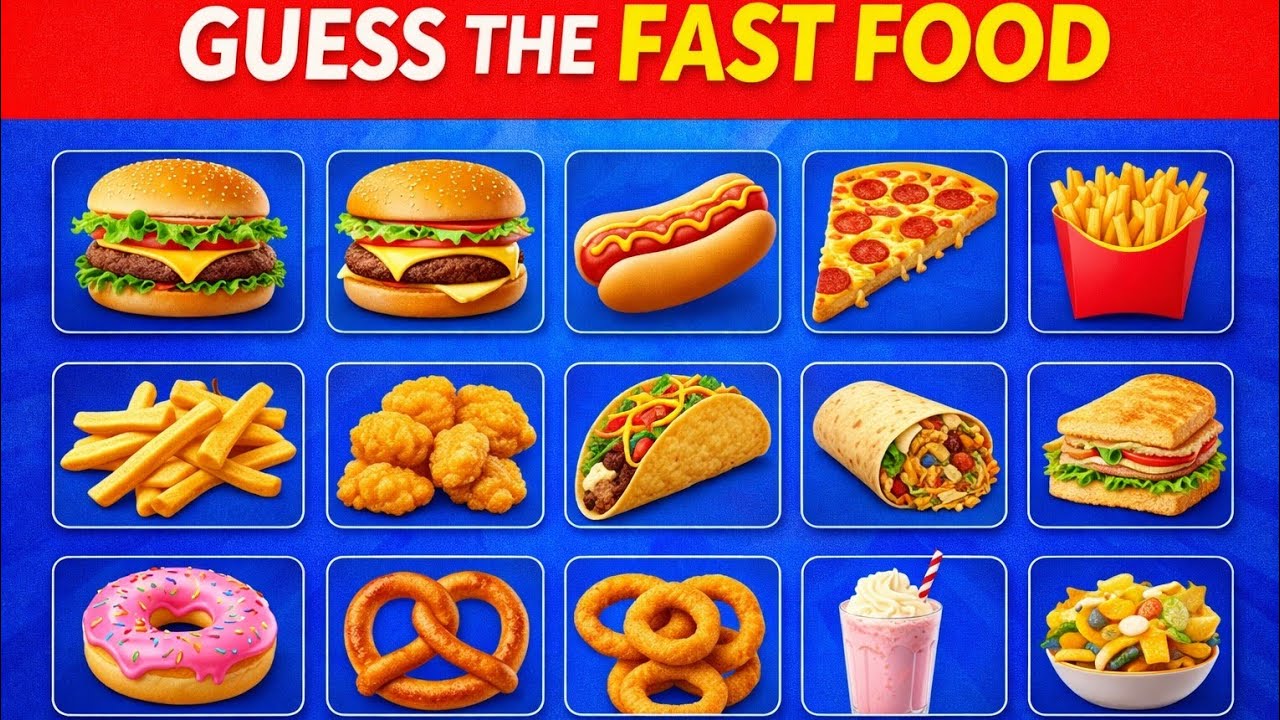 Guess The Fast Food 🍔🍟 | 99% People Fail This Food Quiz! | Quiz By DH |