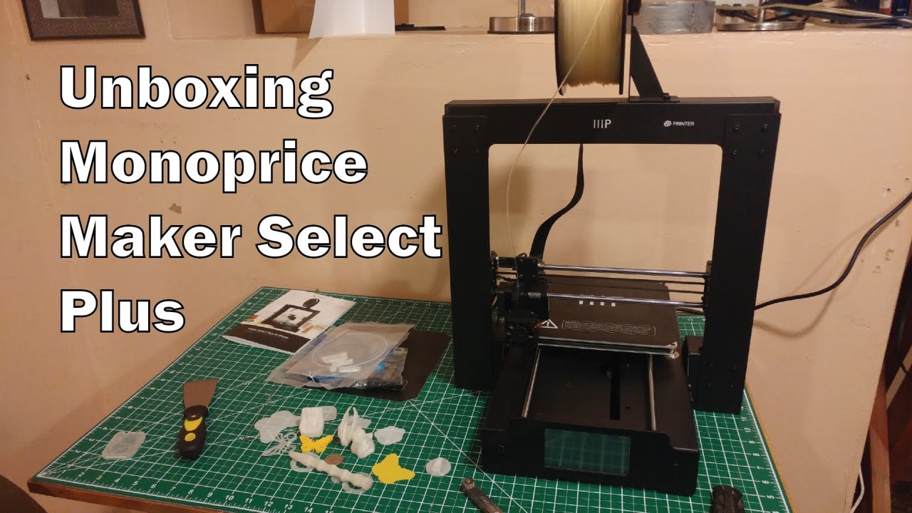 Monoprice Maker Select Plus 3D Printer Unboxing