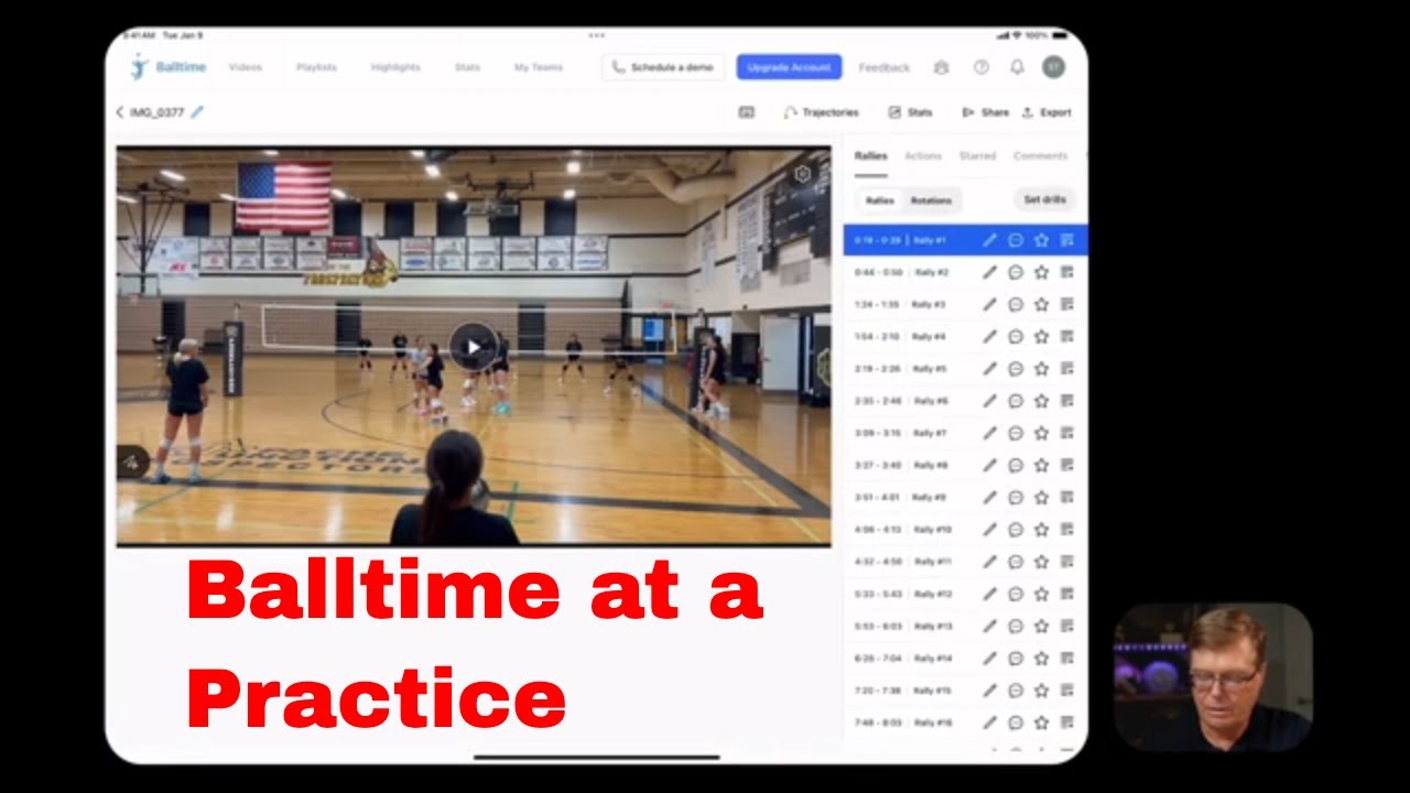 Balltime AI Volleyball Beginner: Using at a Practice