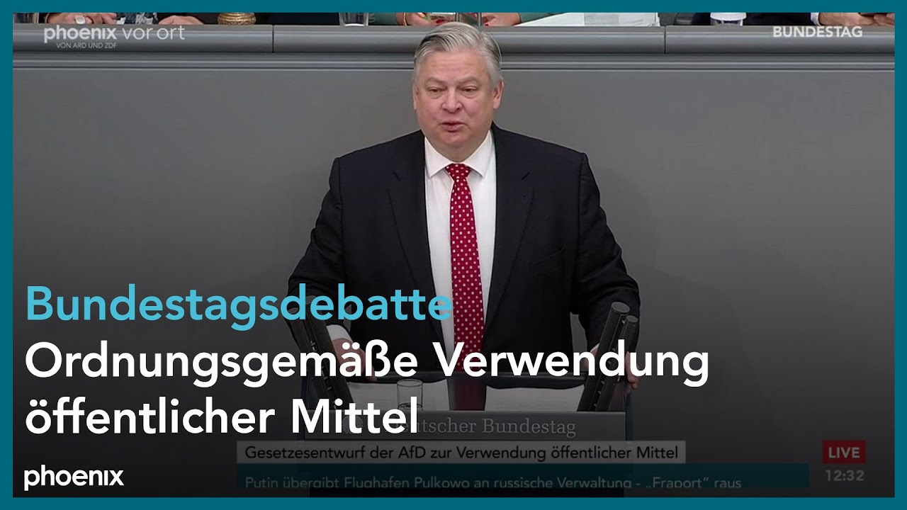 Bundestagsdebatte zur ordnungsgemäßen Verwendung öffentlicher Mittel am 01.12.23