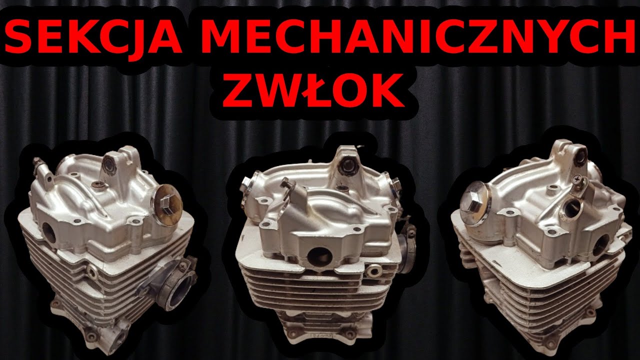 Sekcja zwłok głowicy i cylindra. Suzuki Marauder GZ 125 i podbne GN/DR
