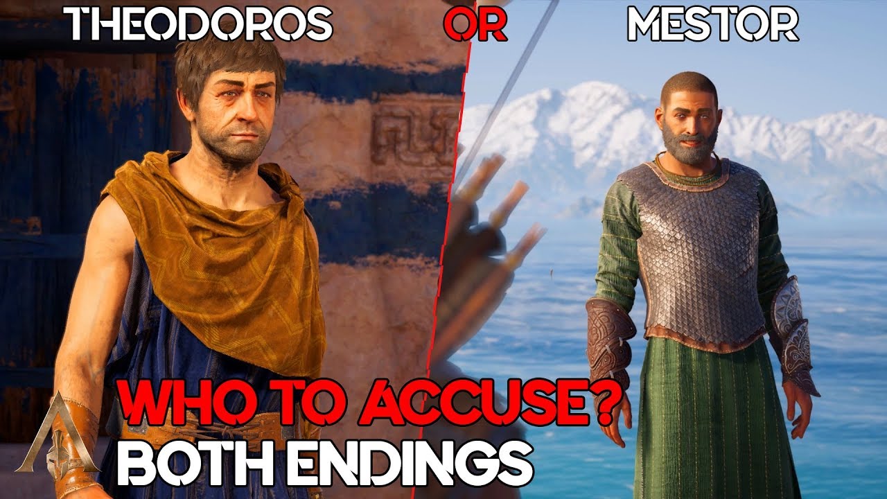 Кого обвинить — Теодора или Местора — AC Odyssey У каждой истории есть концовка БЕСПЛАТНОЕ DLC