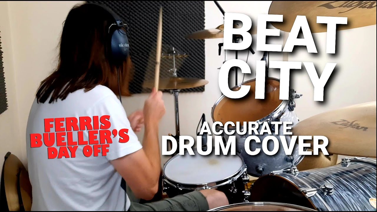 The Flowerpot Men - Beat City (Accurate Drum Cover) Ferris Bueller's Day Off (1986)