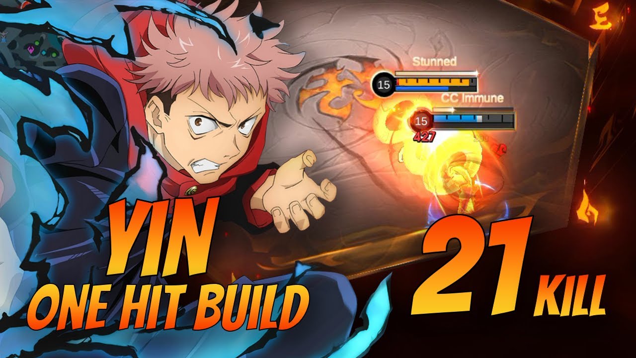 21 Kill!! Unstoppable One Hit Yin Build!! - Build Top 1 Global Yin ~ MLBB