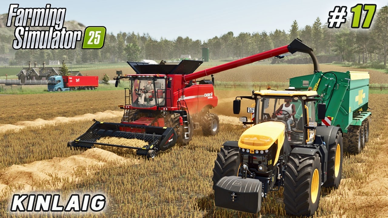 Harvesting, Straw fore Compost, and Sowing in One Flow | Farming simulator 25 | Kinlaig Farm | ep#17