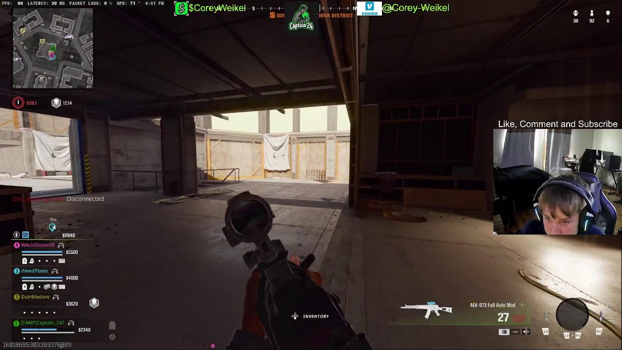 Lil cap cooking on warzone!!!!