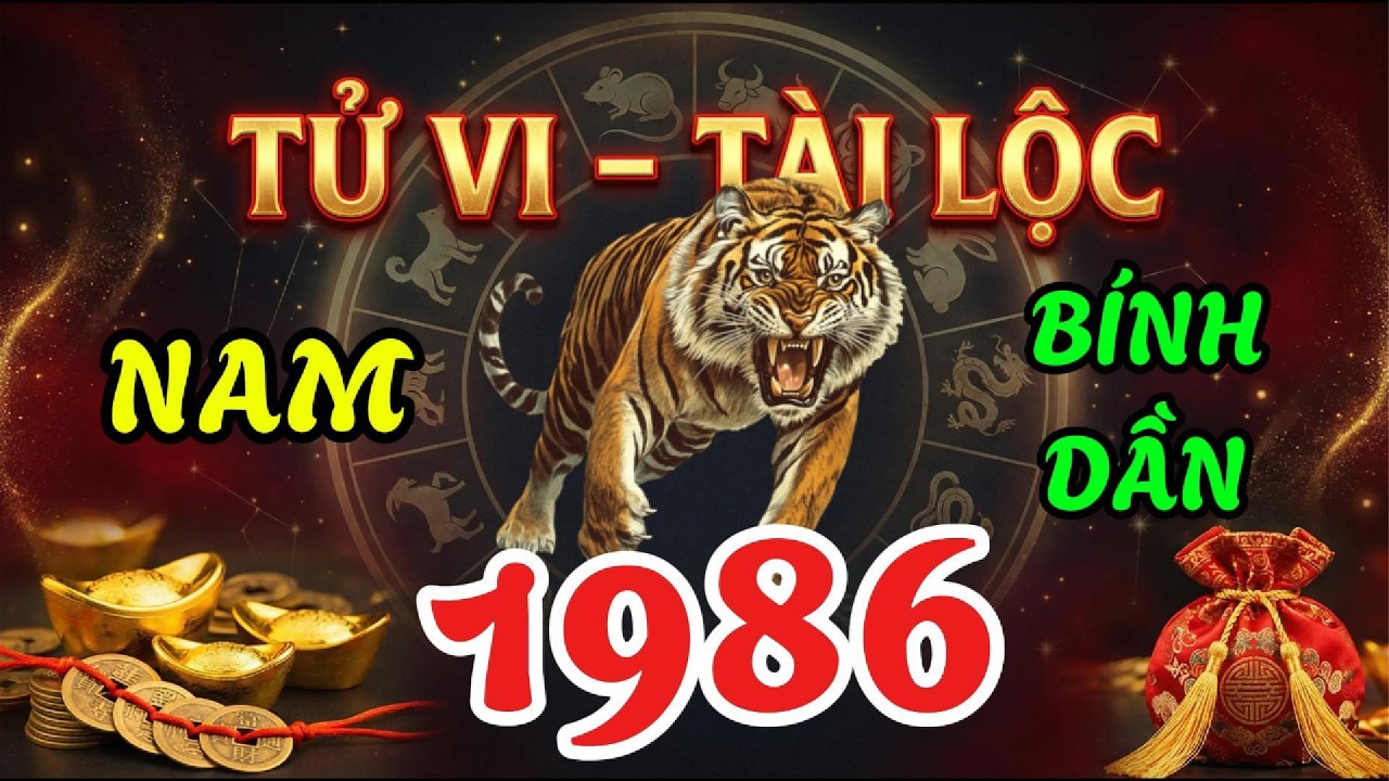 Tử Vi Nam Bính Dần 1986 NĂM 2026 – Tài Lộc, Gia Đạo, Sức Khỏe Và Tuổi Xông Nhà Chuẩn Nhất