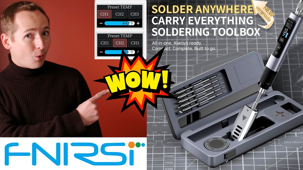 FNIRSI HS-02A 100W Smart Soldering Iron Kit Full Review