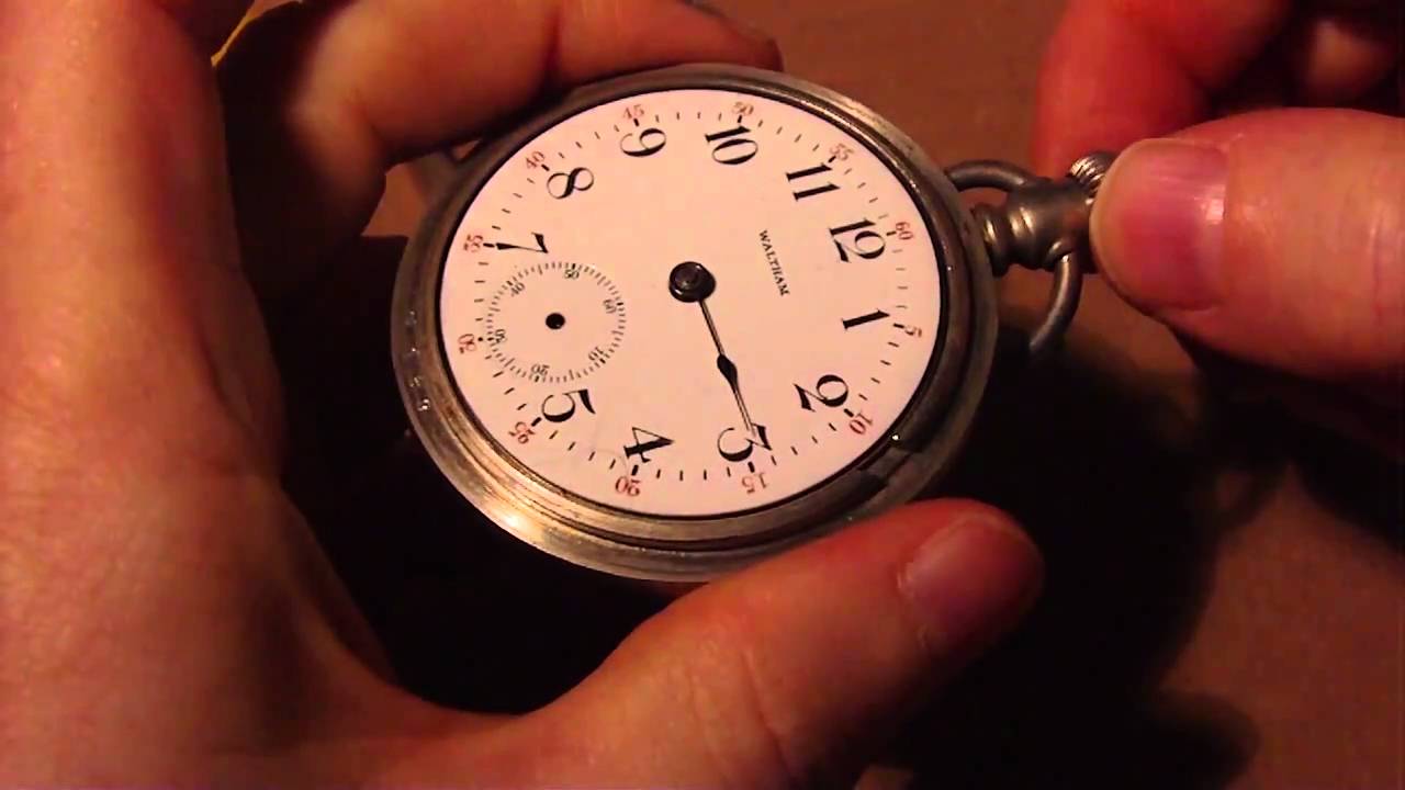 Как установить стрелки на карманные часы Waltham модели 1883 года