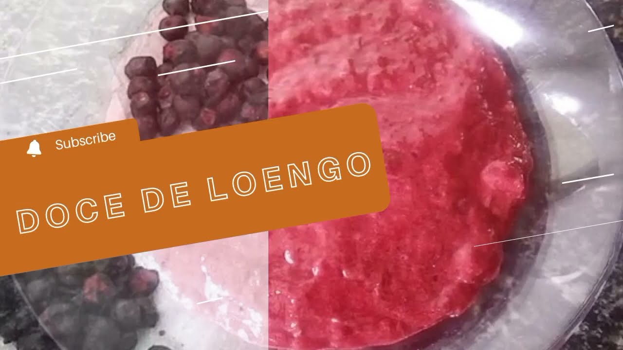 Como fazer doce de loengo