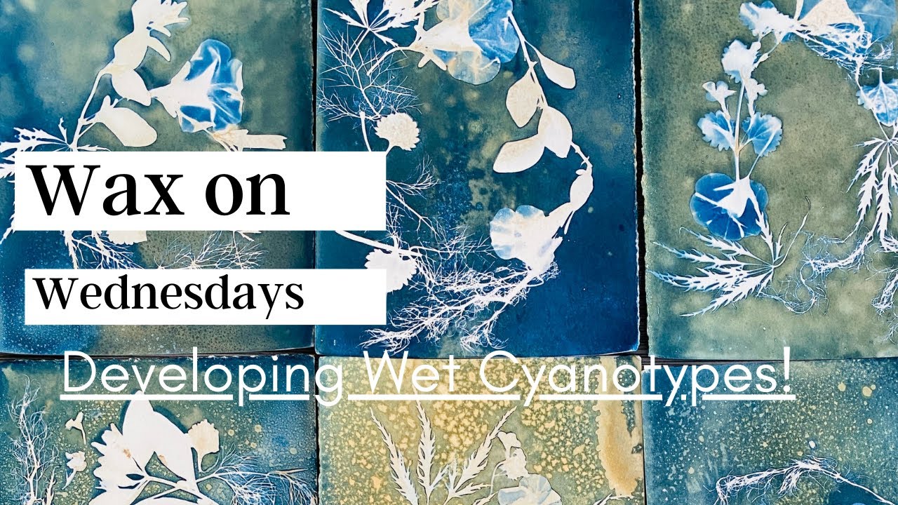 Wax on Wednesdays Developing Wet Cyanotypes!