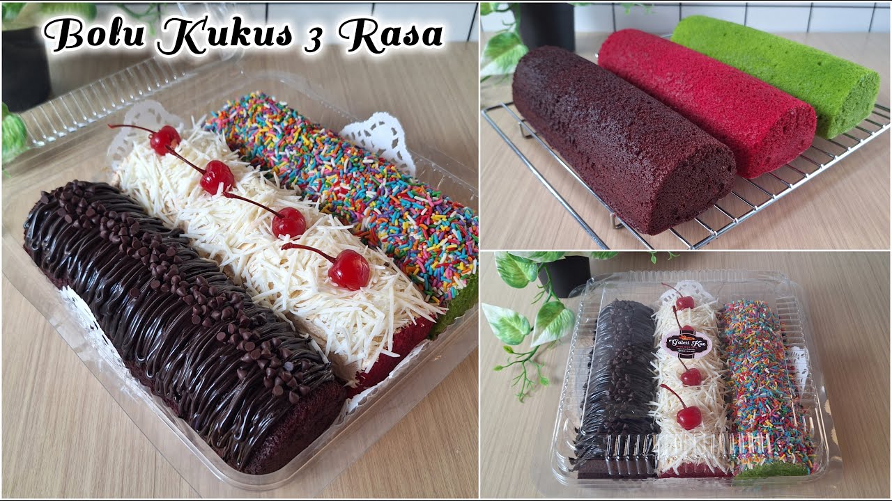 VERSI KUKUS ‼️ BOLU LOYANG 3 RASA. Pakai Resep & Cara Ini Pemula Dijamin Langsung Mahir