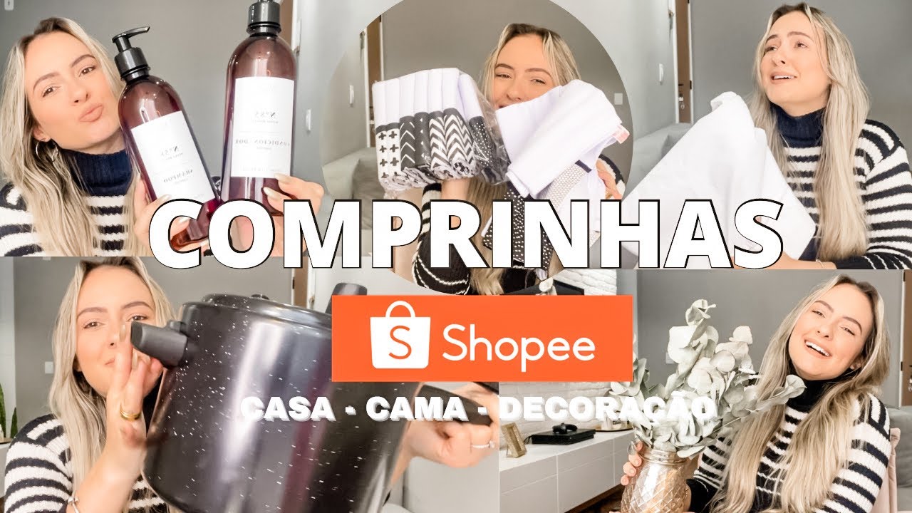 COMPRAS DA SHOPEE #2 | enxoval de casa, cama e decoração 🤩 | Luana Perovano