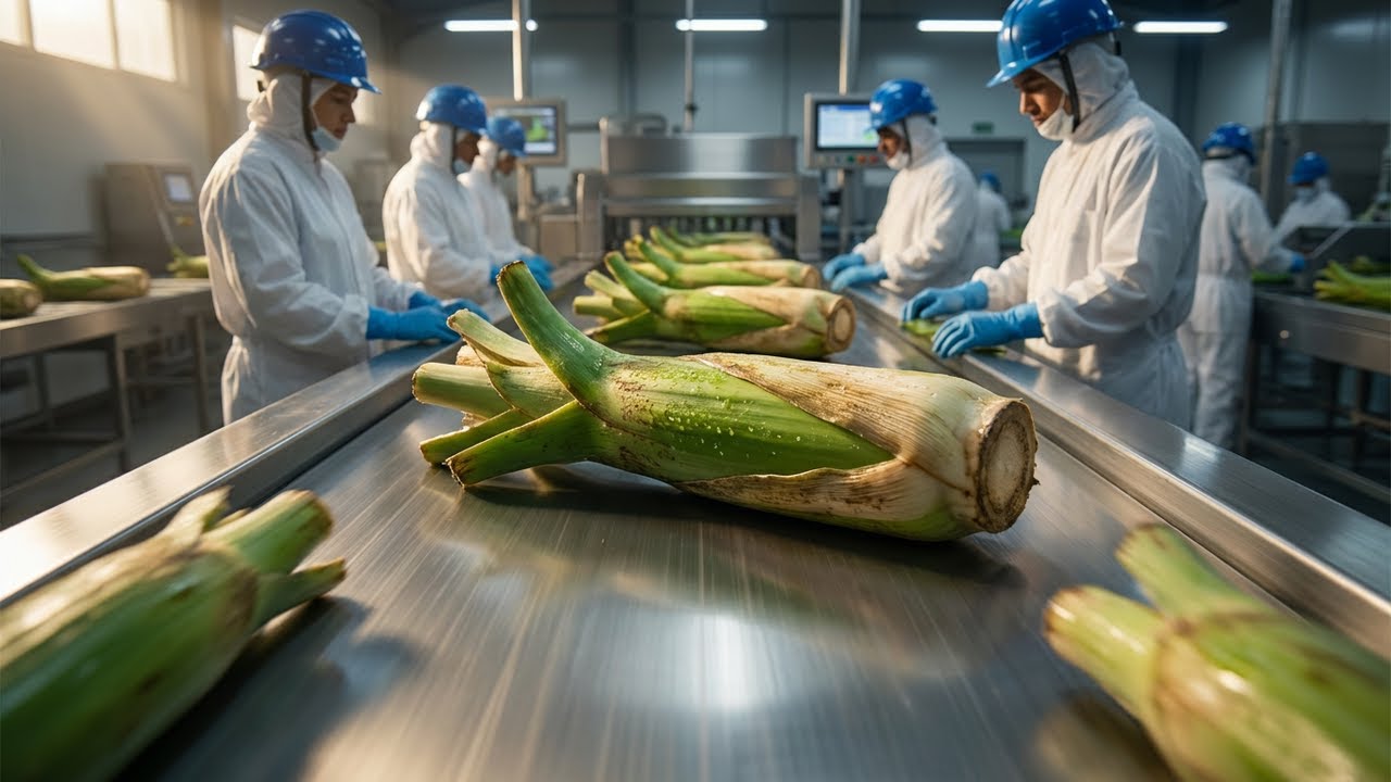Inside Banana Factory .You won't believe what they make from Banana Stems!