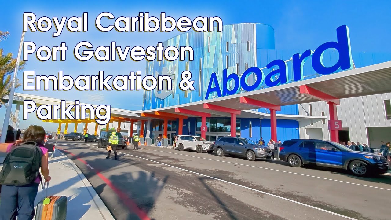 Круизный терминал Royal Caribbean Port Galveston, парковка и посадка