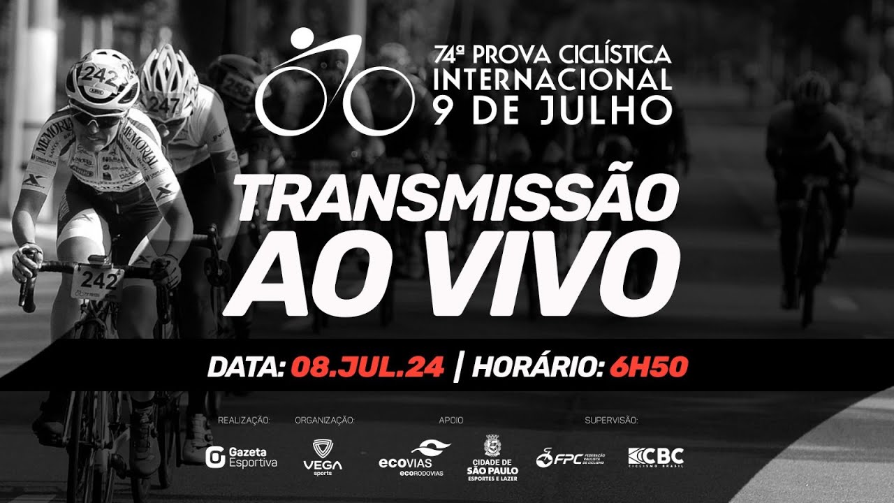 AO VIVO | 74ª edição da Prova Ciclística Internacional 9 de Julho (08/07/2024)