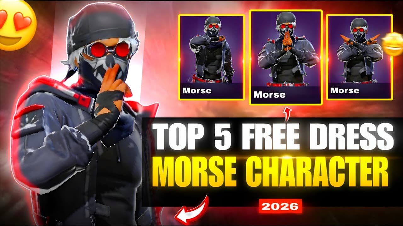 NEW 😍 MORSE CHARACTER BEST DRESS COMBINATION IN FREE FIRE 🔥 | NO 😱 TOP UP DRESS COMBINATION | XZRT |