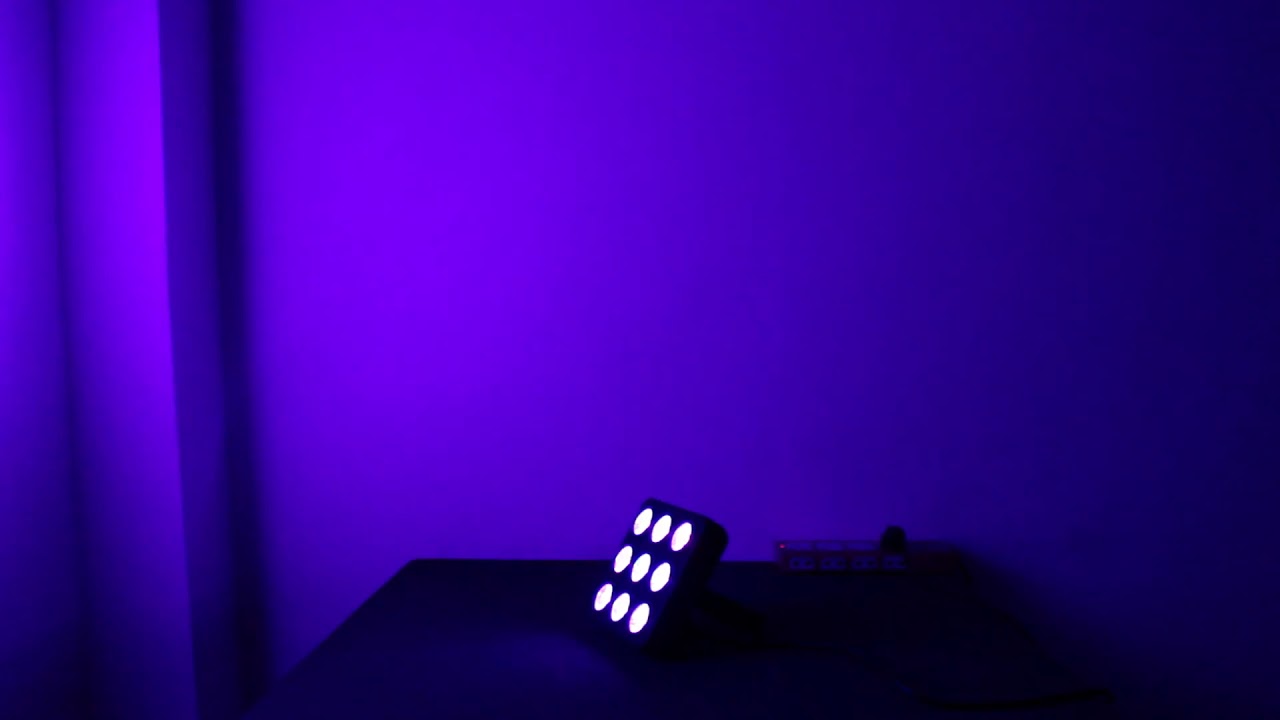 9*4W RGBW Square Plastic Pocket Par Light