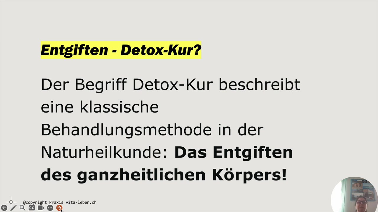 Entgiftung Vortrag Praxis vita leben ch
