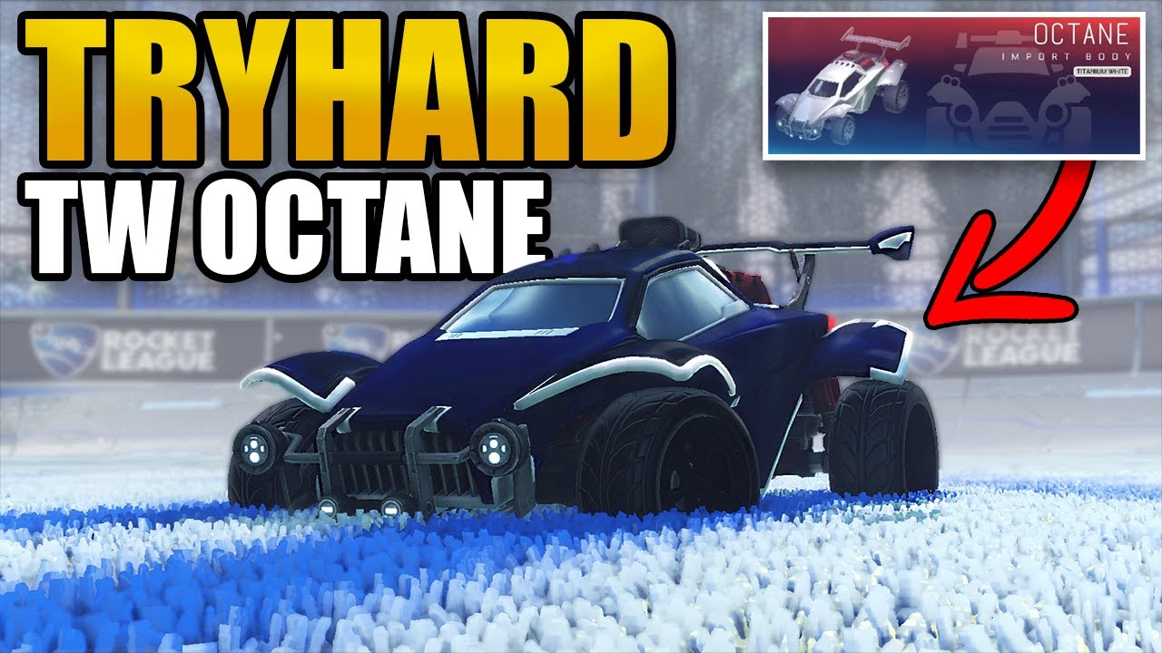 SWEATY Titanium White Octane Designs in Rocket League 2022
