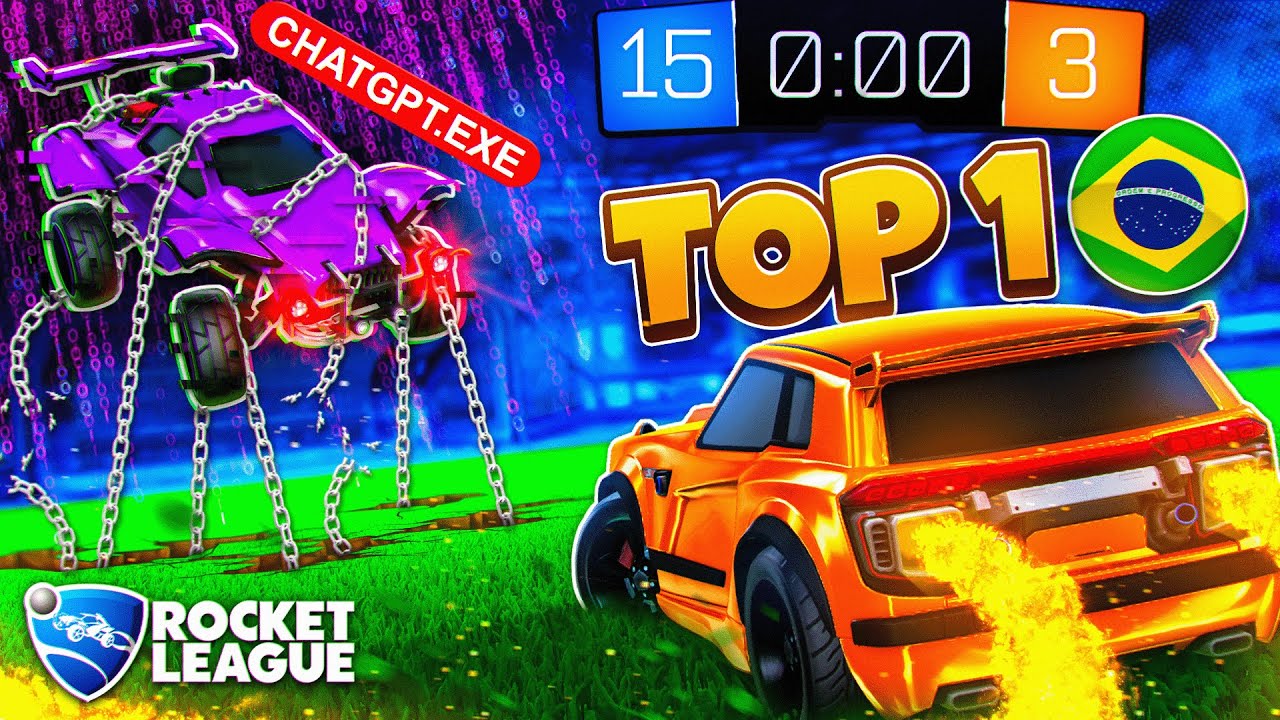 ESSA NOVA I.A DESTRUIU O TOP 1 DO BRASIL DE X1 NO ROCKET LEAGUE... (ele foi amassado)