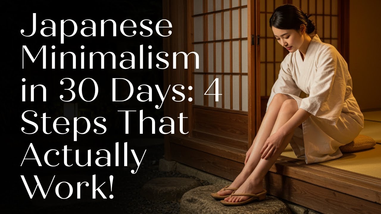 30-Day Japanese Minimalism Challenge: 4 Simple Steps to a Clutter-Free Home Forever!