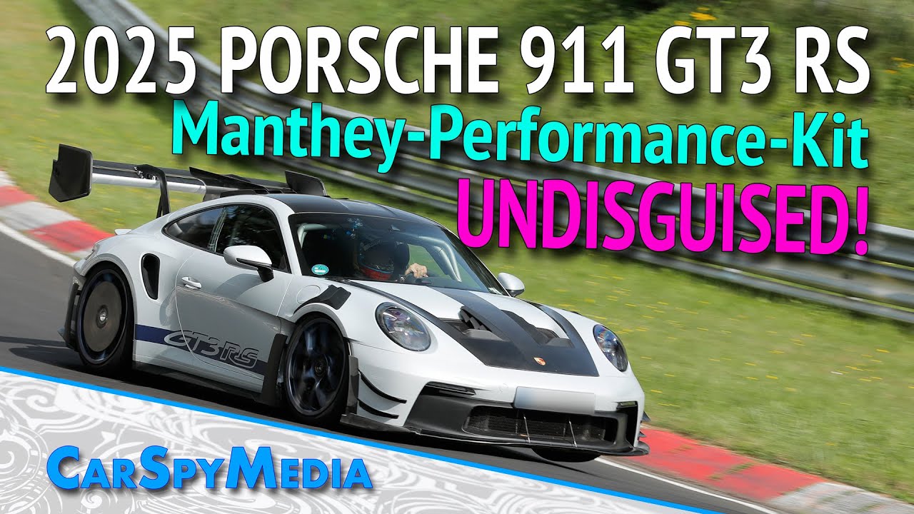 2025 Porsche 911 GT3 RS 992 Manthey-Performance-Kit Caught Testing Undisguised At The N&uuml;rburgring