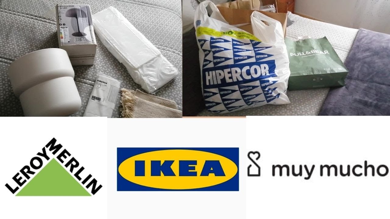 SÚPER haul Ikea, Leroy Merlin, Hipercor, Muy Mucho, Bazar, Pull & Bear... #ikea#compras#leroy merlin