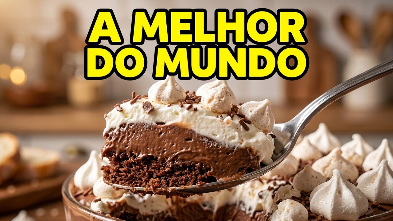 O Pavê de Mousse de Chocolate Mais Irresistível do Mundo 🍫💖 Receita de Família que Derrete na Boca!