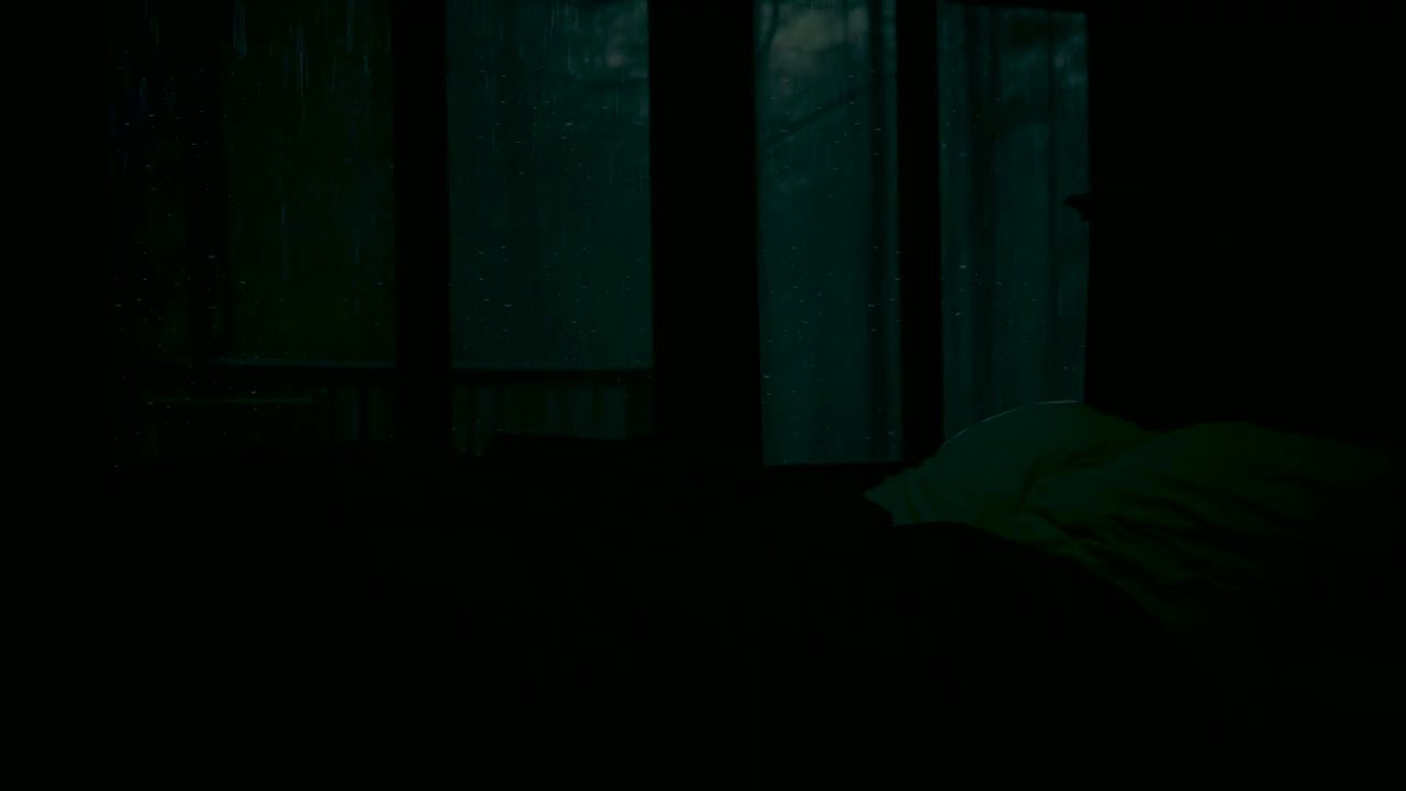 Black Screen Rain Sounds (No Ads) for Deep Sleep and Peaceful Night Relaxation