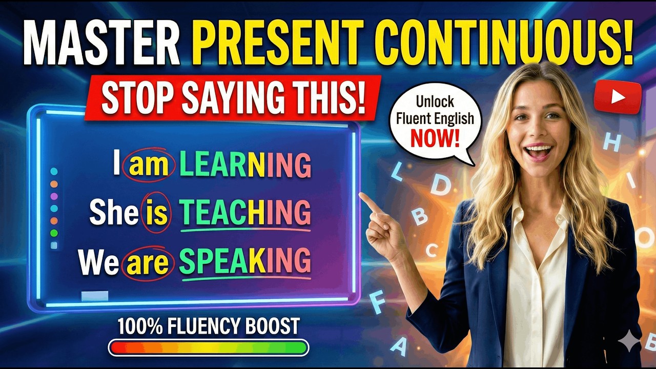 Stop Sounding Like a Beginner 👇 Master &ldquo;I Work&rdquo; vs &ldquo;I&rsquo;m Working&rdquo; (Day 3)