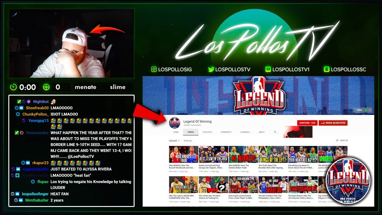 LosPollosTv Gets Into HEATED Debate W/ Popular NBA Youtuber