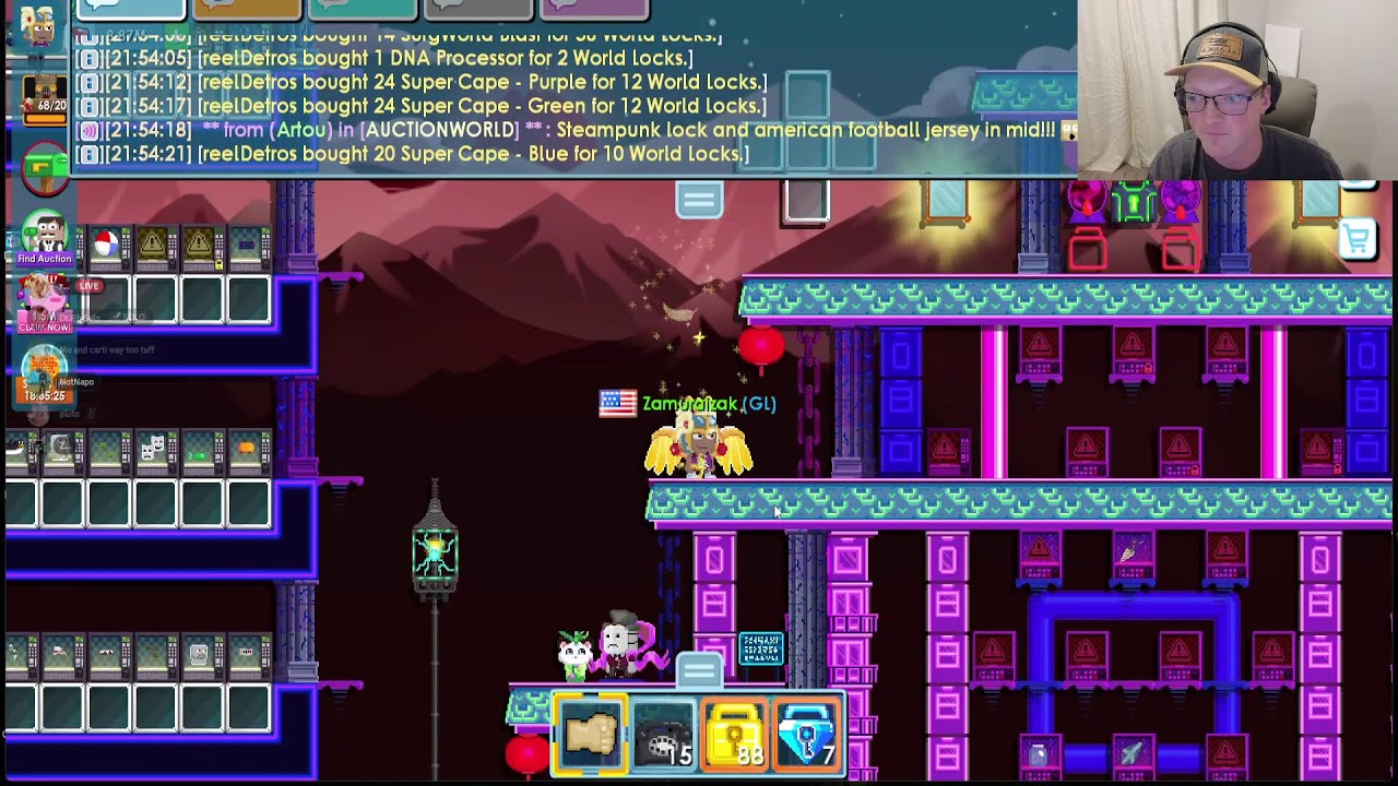 Selling Everything I have in Growtopia! Today is marking streaming for a whole year :)