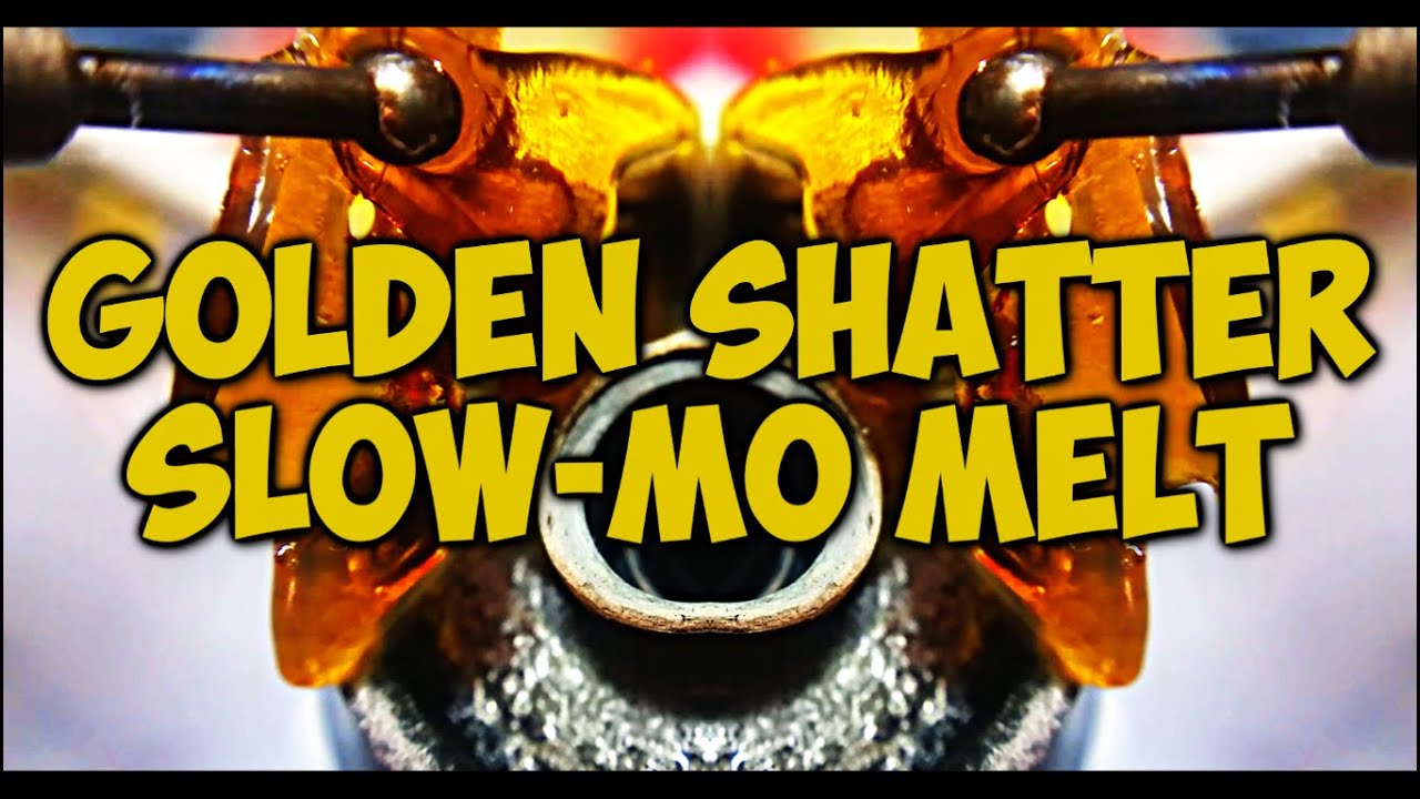 [HD] Golden Shatter Melting Down In Slow Motion |