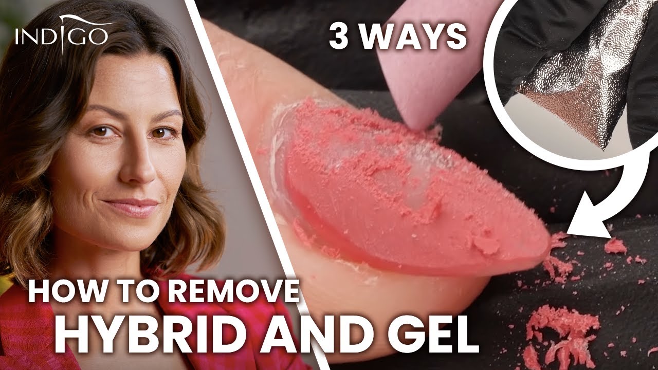 How to remove hybrid and gel from nails? Removal methods - with acetone and nail drill! Indigo Nails