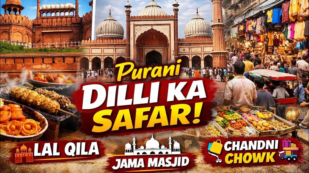 Exploring Old Delhi ✨ | Lal Qila, Jama Masjid & Chandni Chowk Bazaar