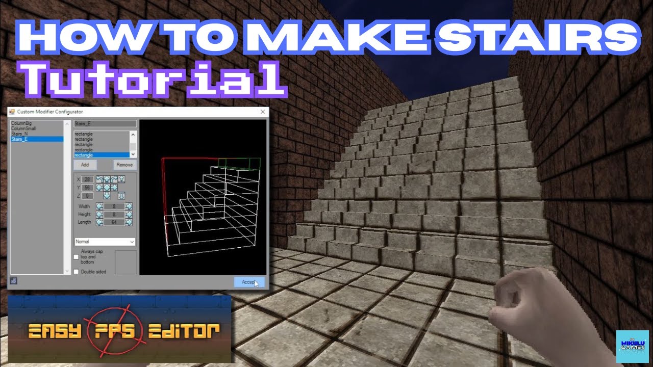 How To Make Stairs | Easy FPS Editor Tutorial