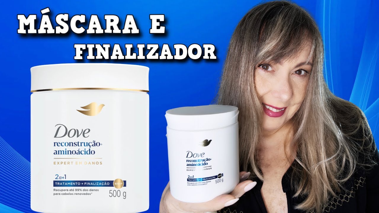 💙DOVE RECONSTRUÇÃO + AMINOÁCIDOS máscara 2 em 1 low poo