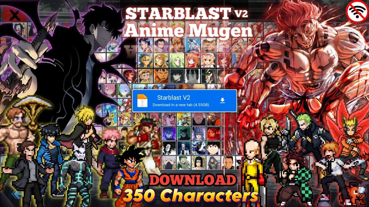 Update!! Starblast V2 Mugen Android [350+ Characters] Size 5GB Offline 2025