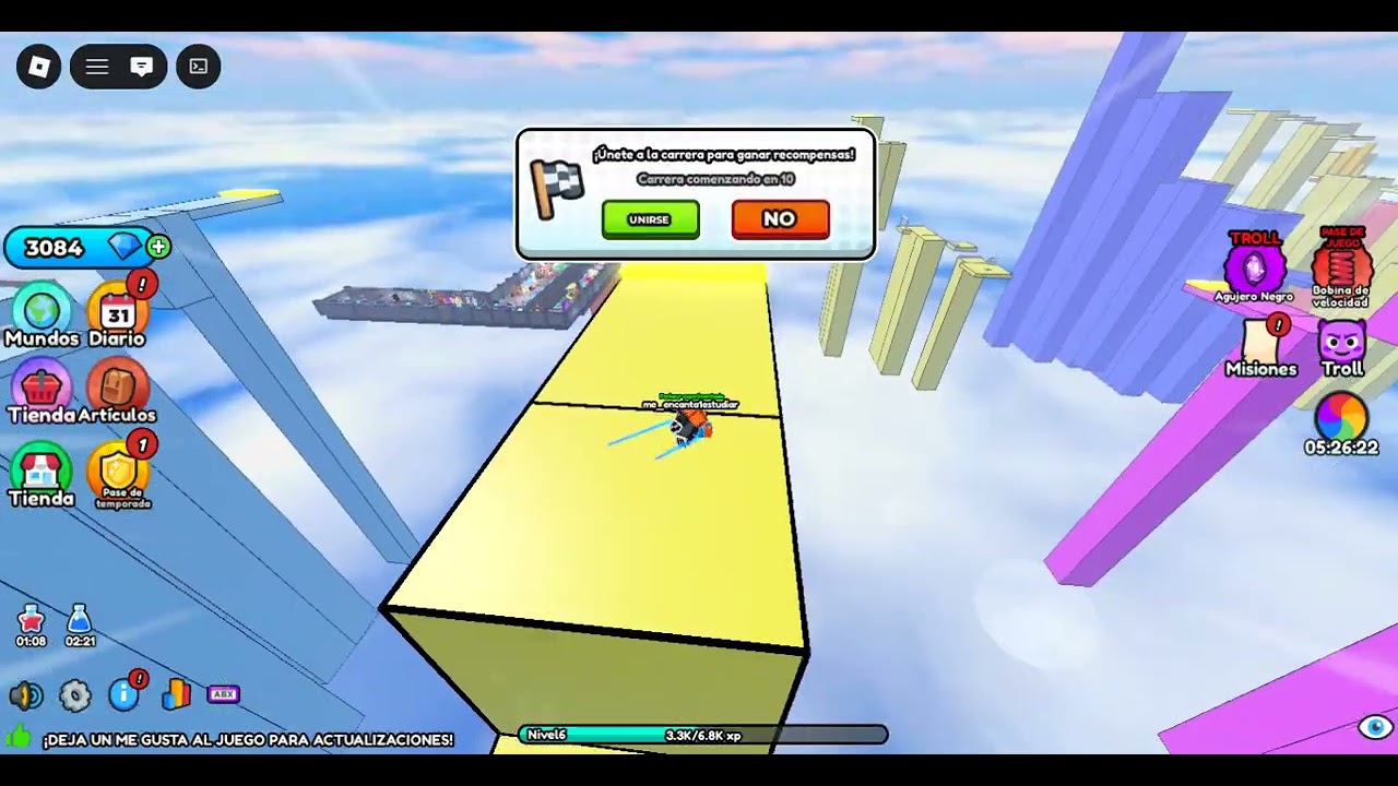 jugando obby pero eres un maestro del parkour