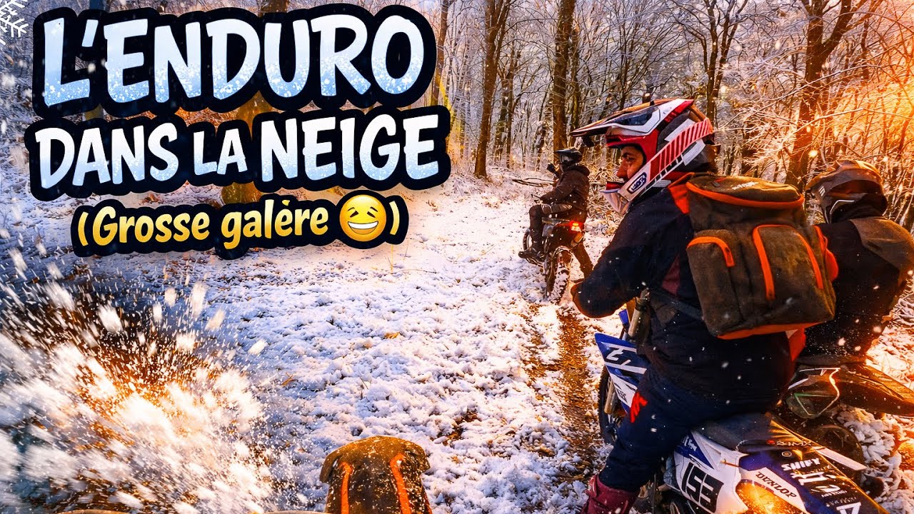 ❄️ L’ENDURO DANS LA NEIGE ! (Grosse galère entre potes 😅)