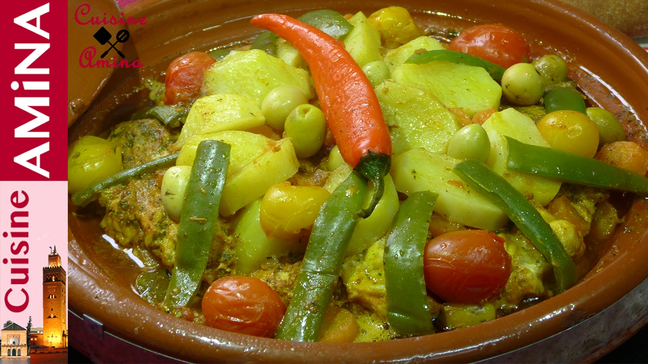 طاجين الحوت بالخضر روعة Tagine au poisson