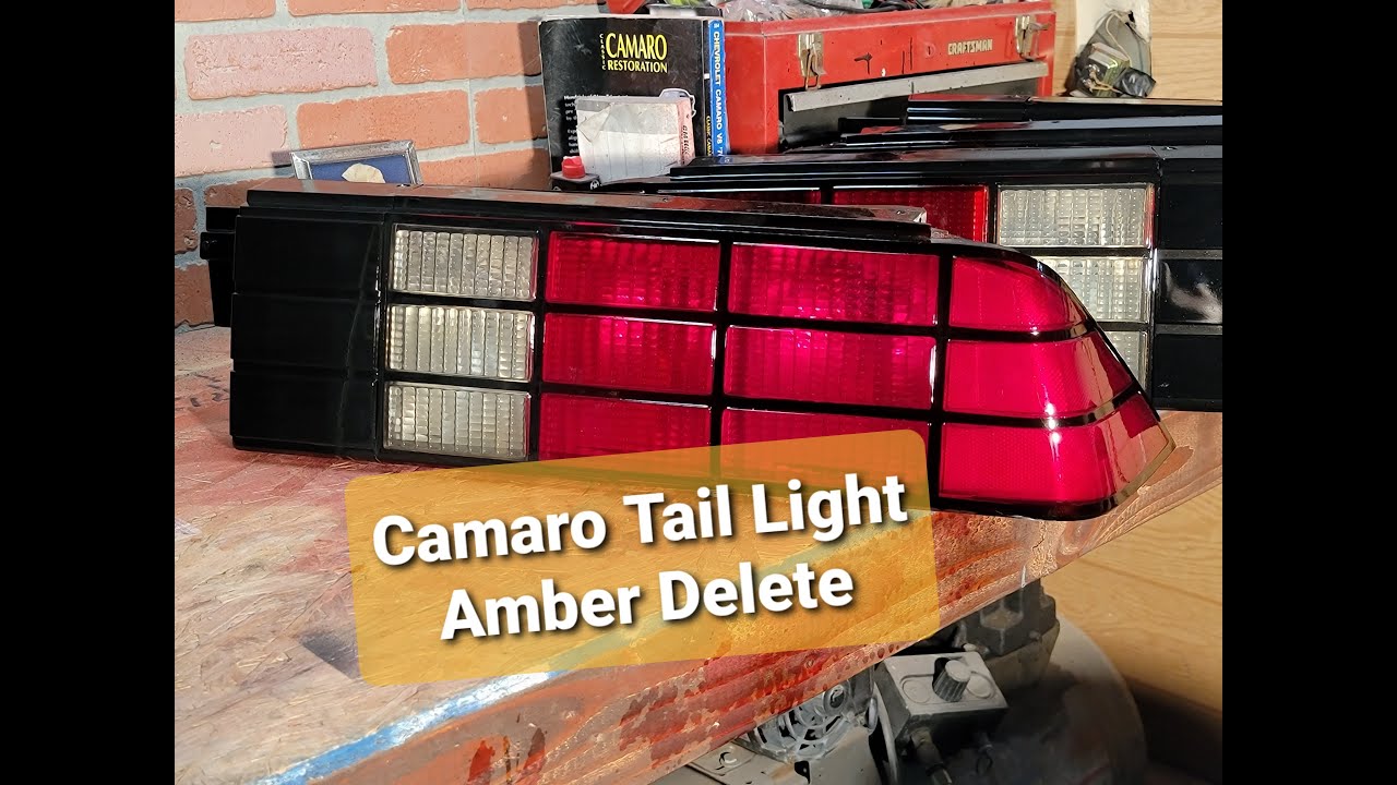 Camaro Tail Light Amber Delete/Restore (Grid Style)