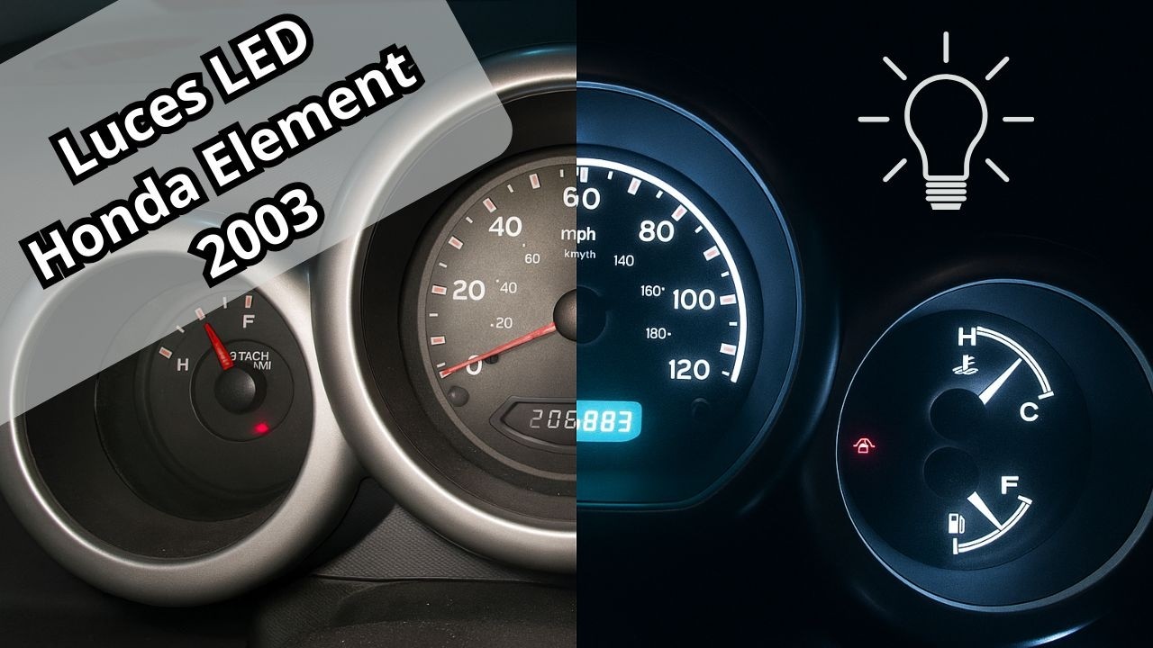 🚙Tablero de Honda Element con Luces LED! 💡