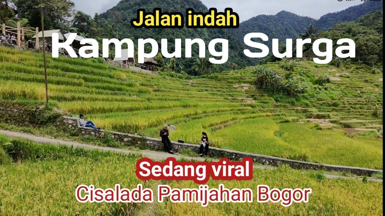 Jalan indah menuju kampung surga pamijahan Bogor warung Umi Yati 
