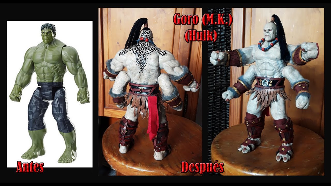 Goro Custom (Mortal Kombat XI),base Hulk Hasbro.#kimeracustoms