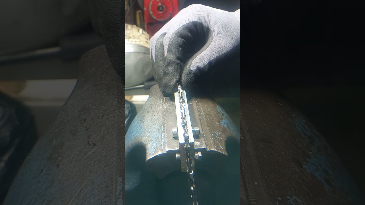 Affilatura catena in modo errato come recuperare  seguimi e imparerai molte cose. 