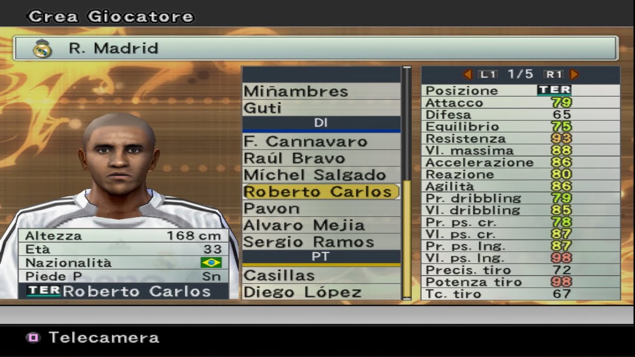 PES 6 | ROBERTO CARLOS