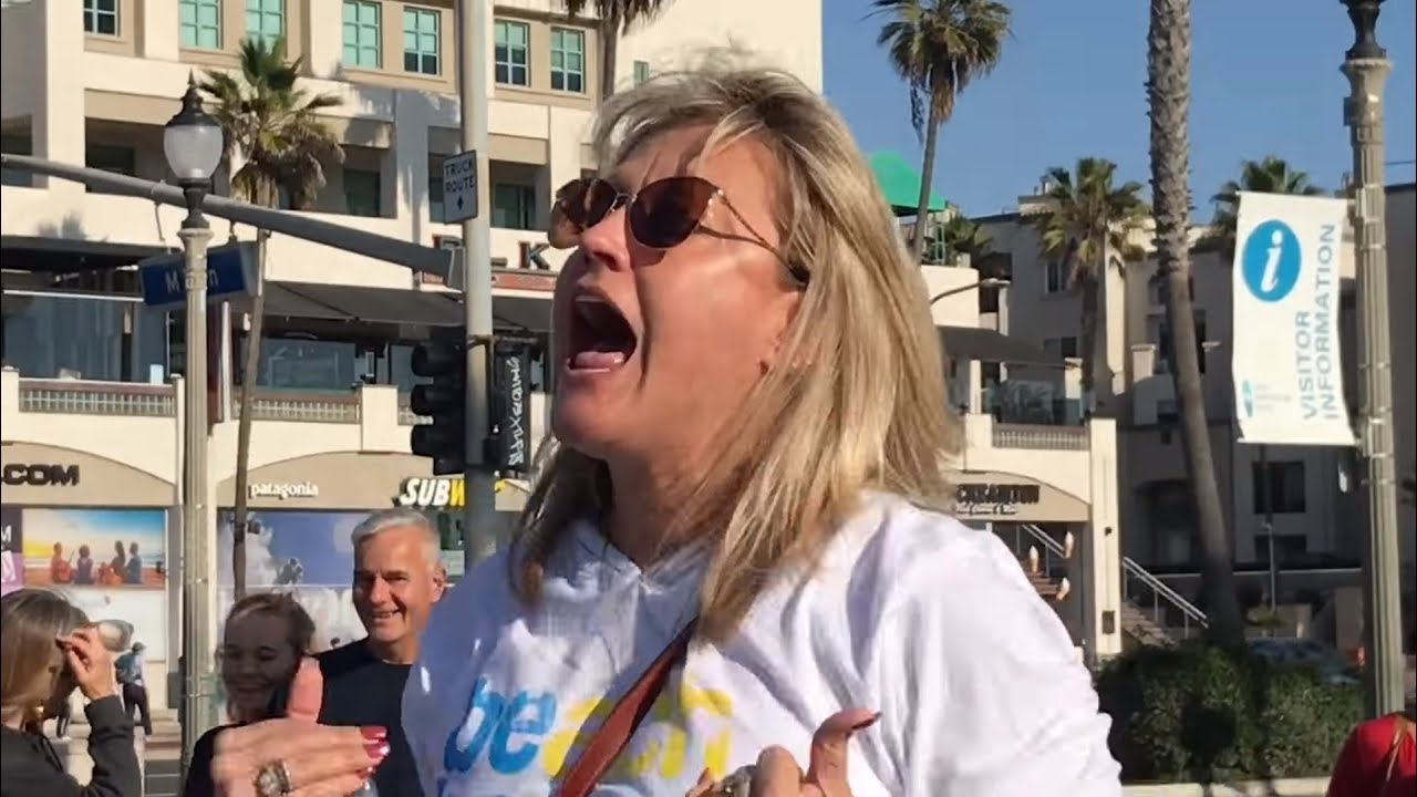 Filthy-Mouthed Furious Catholic Woman REBUKES Preacher